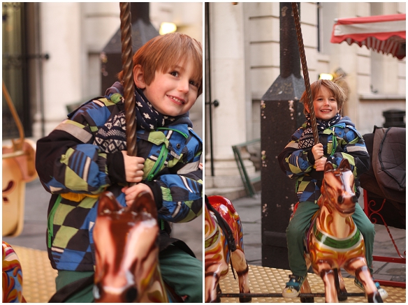 Jesse on the carousel