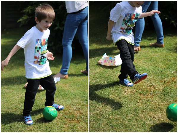 Jesse playing football