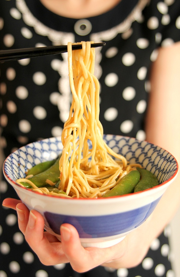 Asian Style Salmon Noodles