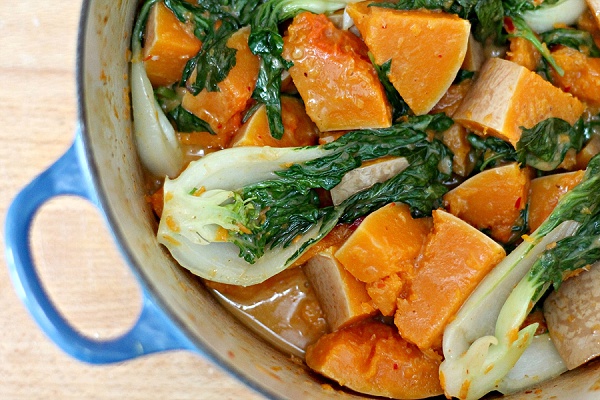 Butternut Squash and Pak Choi Curry